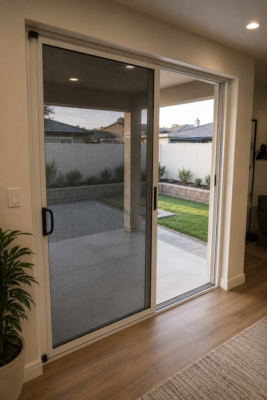 Magnetic screen door installation, Southeast Henderson NV